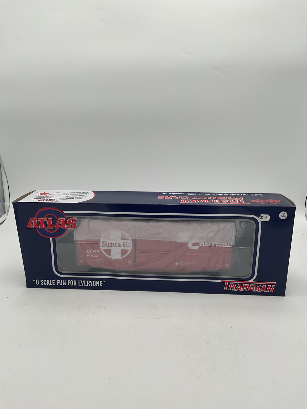 Atlas O Trainman 2001133-1 40’ Hy-Cube Box Car [3 Rail] Santa Fe #14022