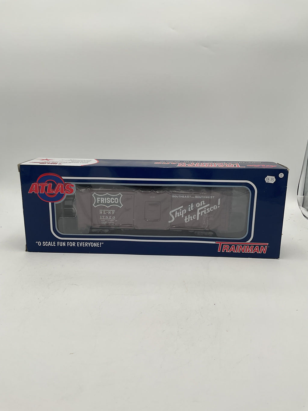 Atlas O Trainman 2002202-1 40’ Sliding Door Box Car Frisco #17820 [3 Rail]