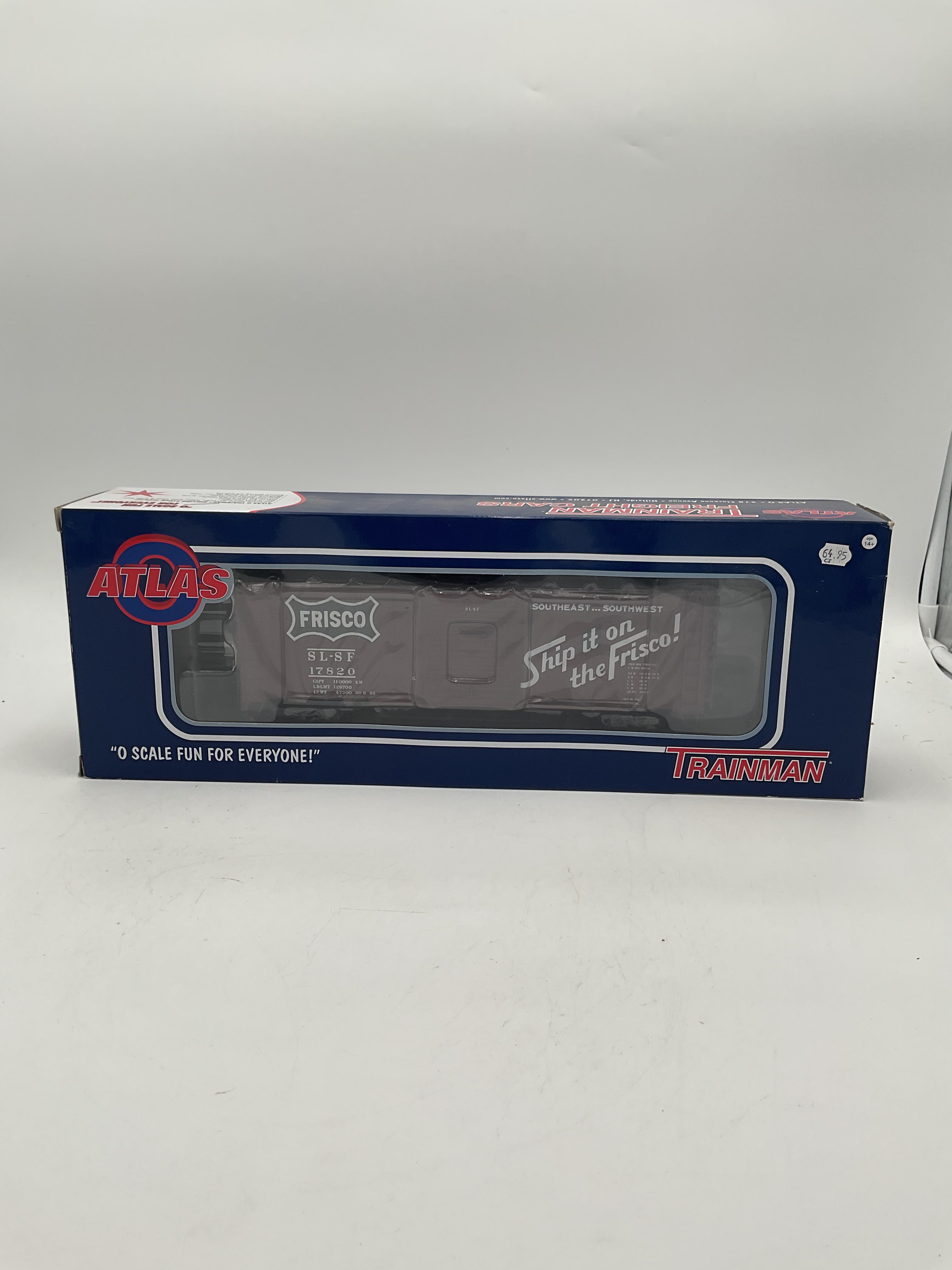 Atlas O Trainman 2002202-1 40’ Sliding Door Box Car Frisco #17820 [3 Rail]