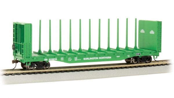 Bachmann HO 12903 52' CENTER-BEAM FLATCAR - BURLINGTON NORTHERN #615816