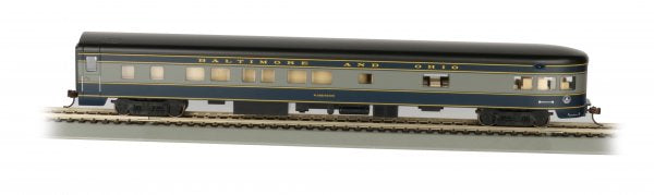 Bachmann HO 14303 SMOOTH-SIDE OBSERVATION CAR W/ LIGHTED INTERIOR - B&O®