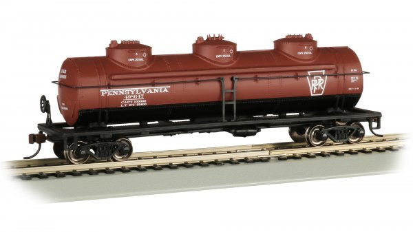 Bachmann HO 17108 40' THREE DOME TANK CAR - PENNSYLVANIA #498647