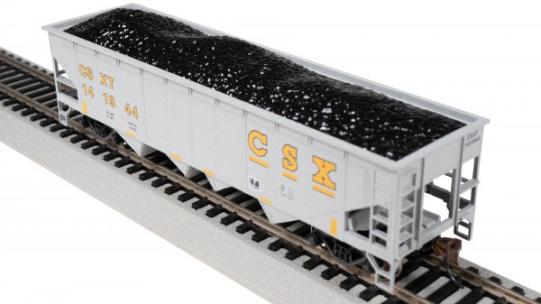Bachmann HO 17615 40' QUAD HOPPER - CSX® #141944 (GRAY & YELLOW)