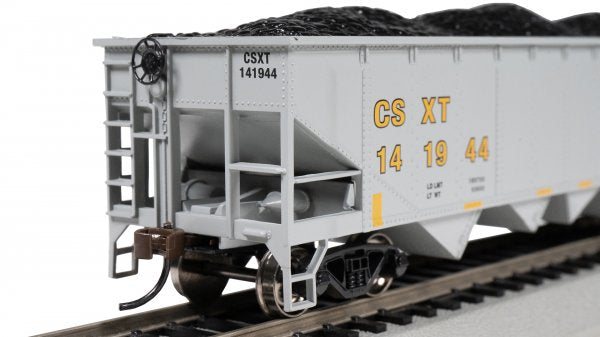 Bachmann HO 17615 40' QUAD HOPPER - CSX® #141944 (GRAY & YELLOW)