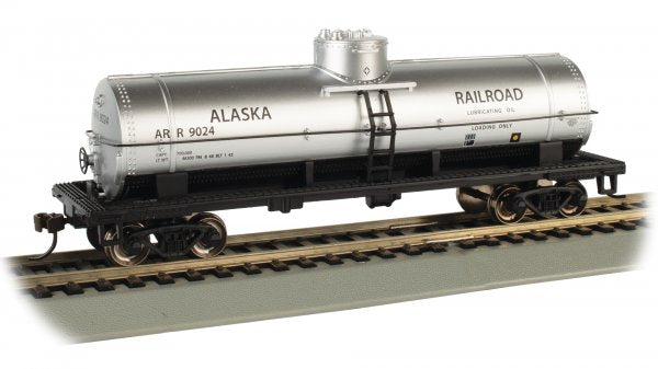 Bachmann HO 17807 40' SINGLE-DOME TANK CAR - ALASKA RAILROAD #9024