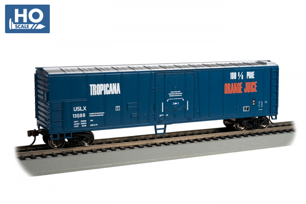 Bachmann HO 17910 50' STEEL REEFER - TROPICANA #13088 (BLUE & SILVER)