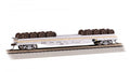 Bachmann HO 18937 52' WHEEL FLATCAR WITH WHEEL LOAD - SANTA FE #198234