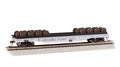 Bachmann HO 18939 52' WHEEL FLATCAR WITH WHEEL LOAD - PENNSYLVANIA RAILROAD #491211