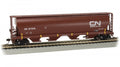 Bachmann HO 19103 CANADIAN 4 BAY CYLINDRICAL GRAIN HOPPER - CN #377375 (OXIDE RED)