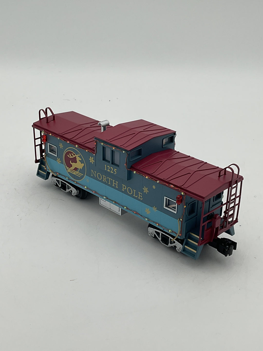 MTH 30-77413 North Pole Extended Vision Caboose w/ LED Lights
