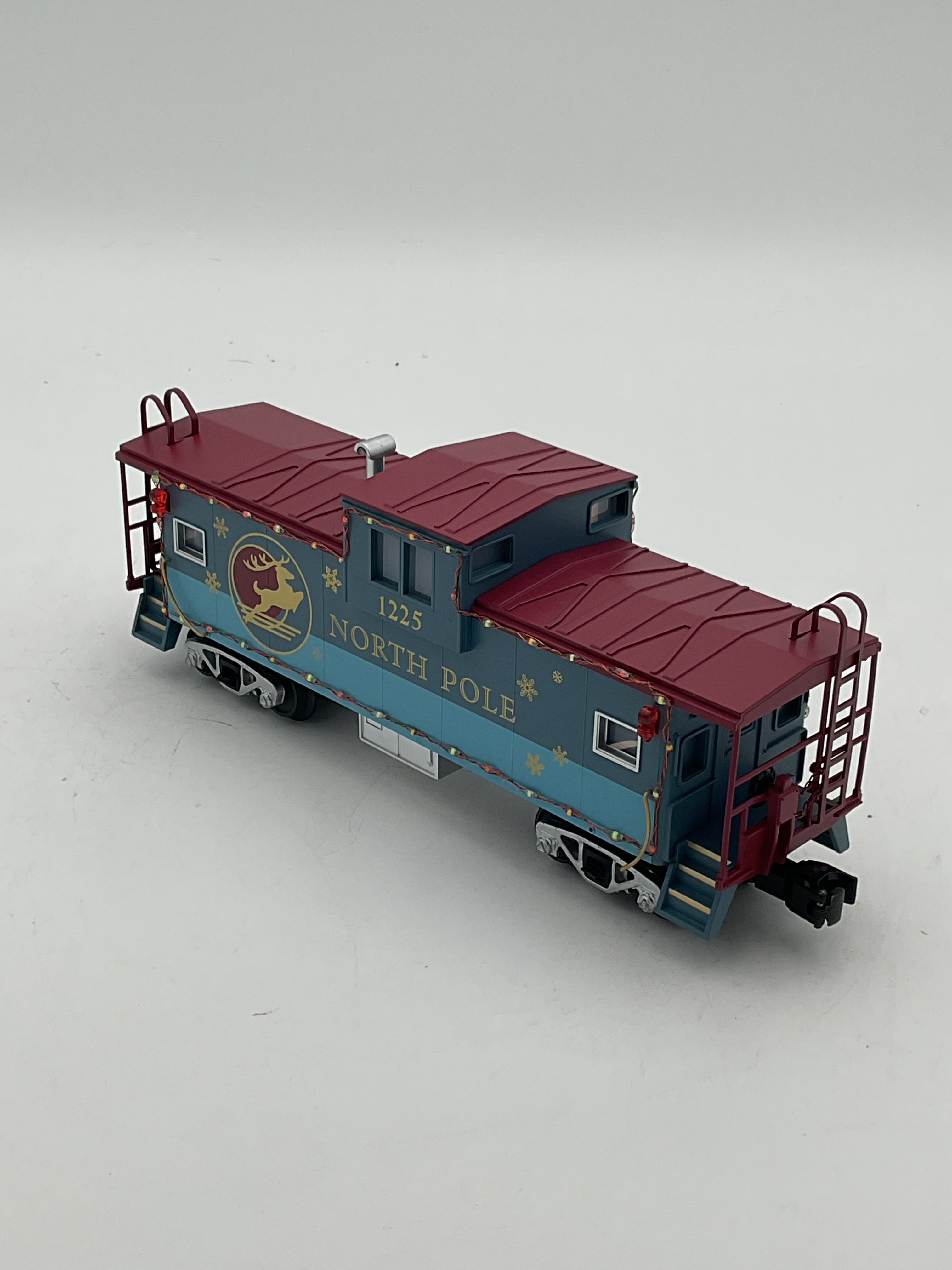 MTH 30-77413 North Pole Extended Vision Caboose w/ LED Lights