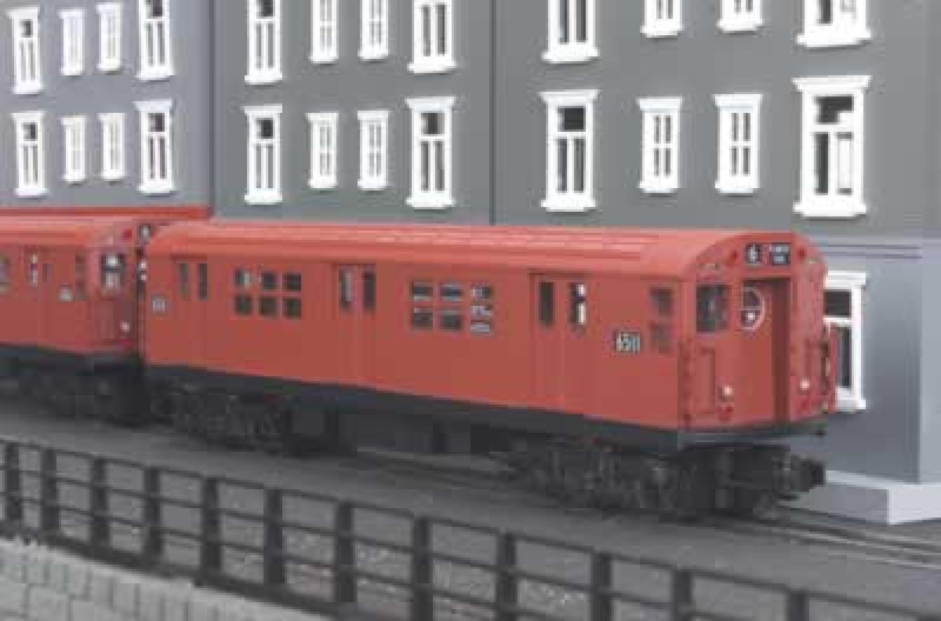 MTH 30-2392-1 MTA- Redbird R-17 4-Car Subway Set w/ Proto-Sound 2.0