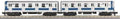 MTH 30-2161 MTA 2-Car Subway Non-Powered Set- Silver & Blue 4550 & 4551