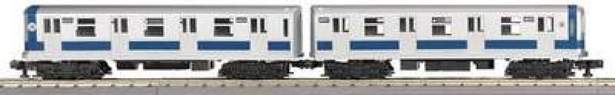 MTH 30-2161 MTA 2-Car Subway Non-Powered Set- Silver & Blue 4550 & 4551