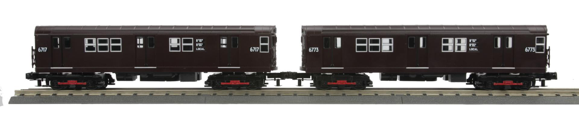 MTH 30-20181-3 Metropolitan Transportation Authority R-17 2-Car Subway Add-On Non Powered Set