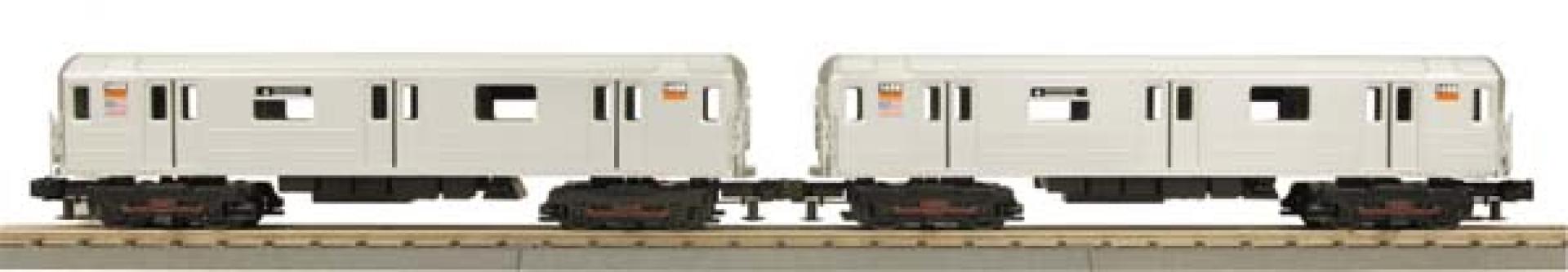 MTH 30-2671-3 2-Car R62 Subway Set Add-On Non-Powered Set