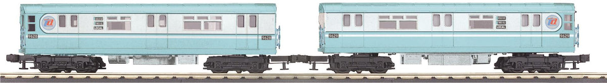 MTH 30-2274-3 Metropolitan Transportation Authority - World's Fair R-36 2-Car Subway Add-On Non Powered Set