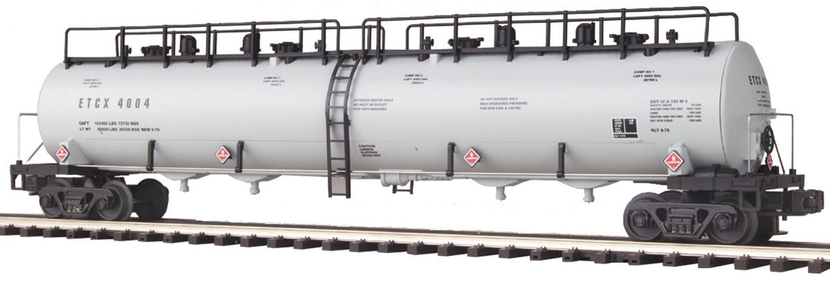 MTH 20-96011 ETCX O Scale Premier 20K Gallon 4-Compartment Tank Car