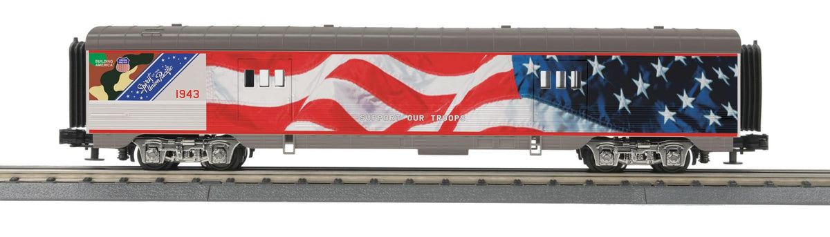 MTH 30-68039 Union Pacific O Gauge RailKing 60' Streamlined Baggage Car