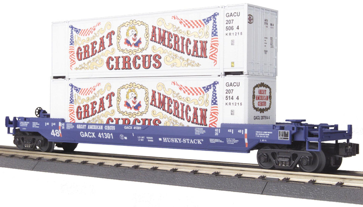 MTH 30-76019 Circus O Gauge RailKing Husky Stack Car
