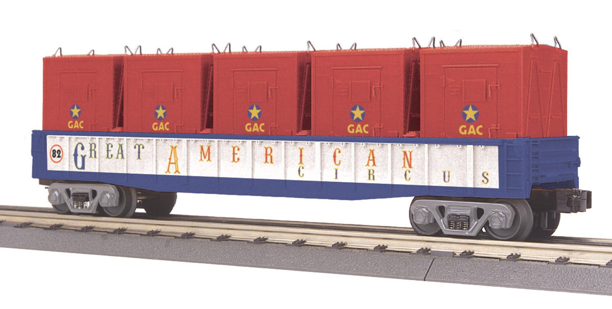 MTH 30-7251 Circus O Gauge RailKing Gondola Car w/LCL Containers