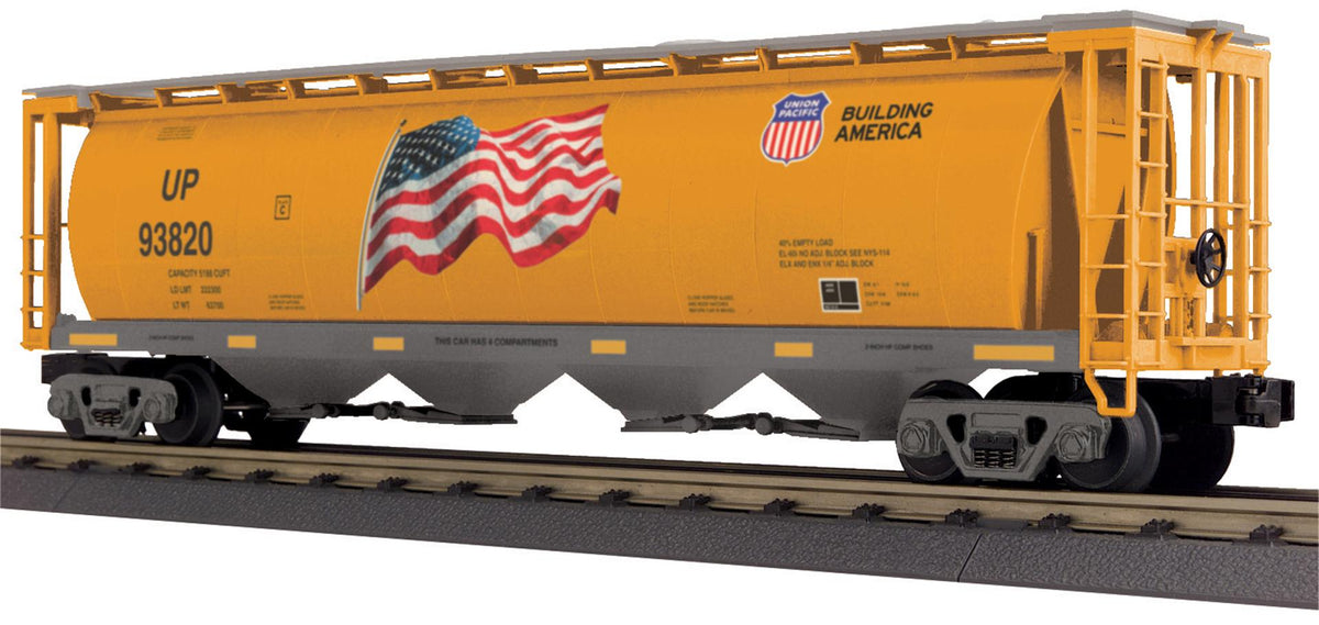 MTH 30-75680 Union Pacific O Gauge RailKing 4-Bay Cylindrical Hopper Car
