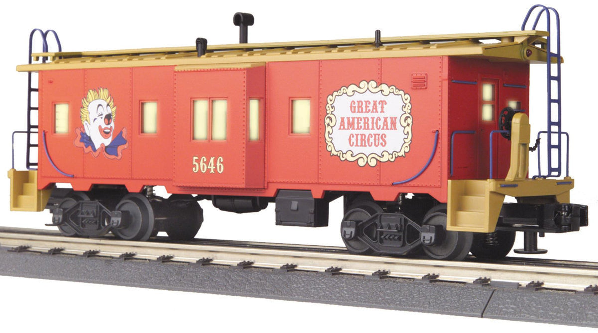 MTH 30-7755 Circus O Gauge RailKing Bay Window Caboose