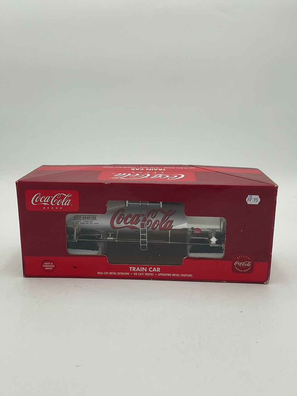 K Line K6341-5102 Coca-Cola brand O Scale Extruded Aluminium Tank Car