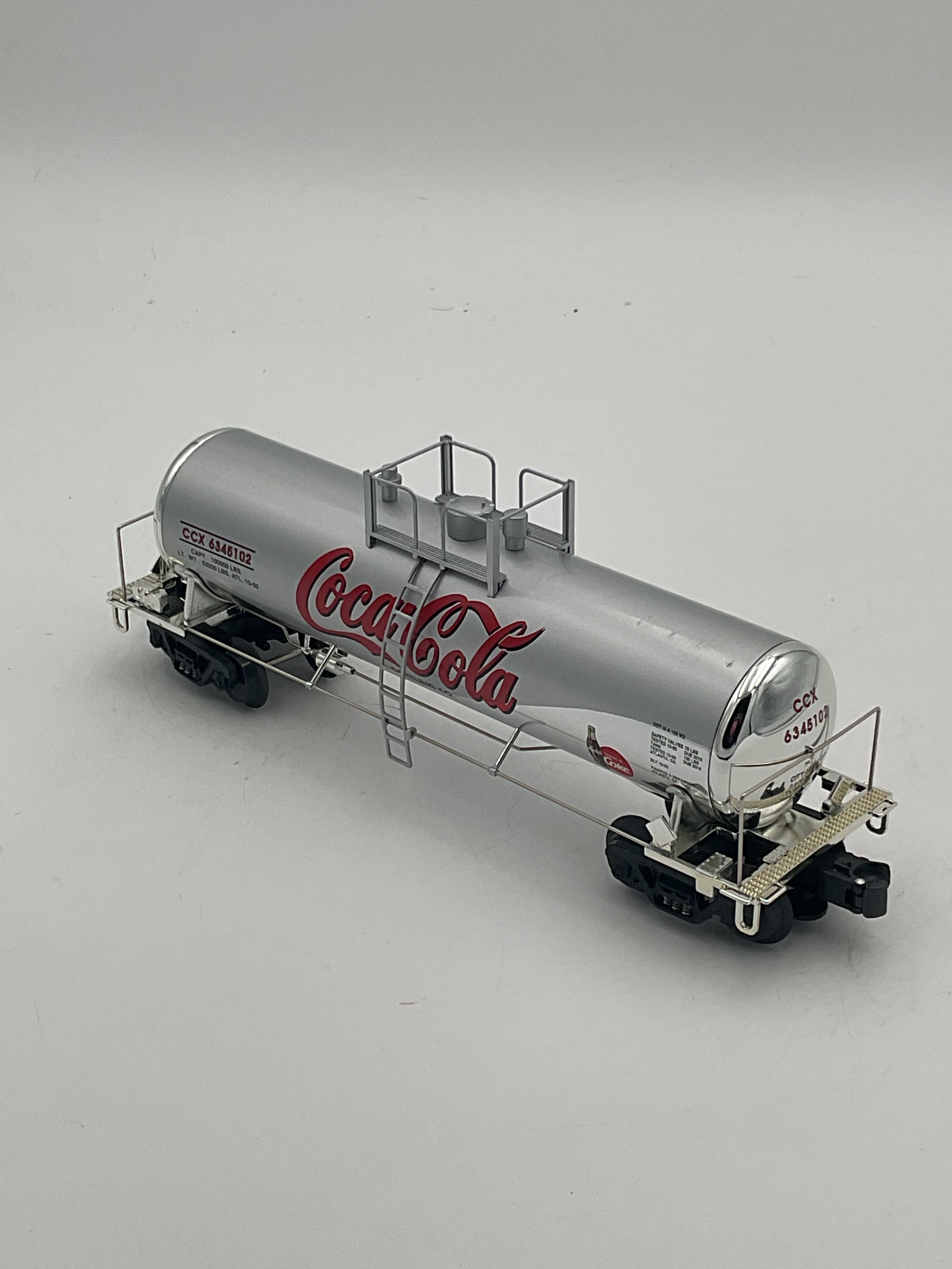 K Line K6341-5102 Coca-Cola brand O Scale Extruded Aluminium Tank Car