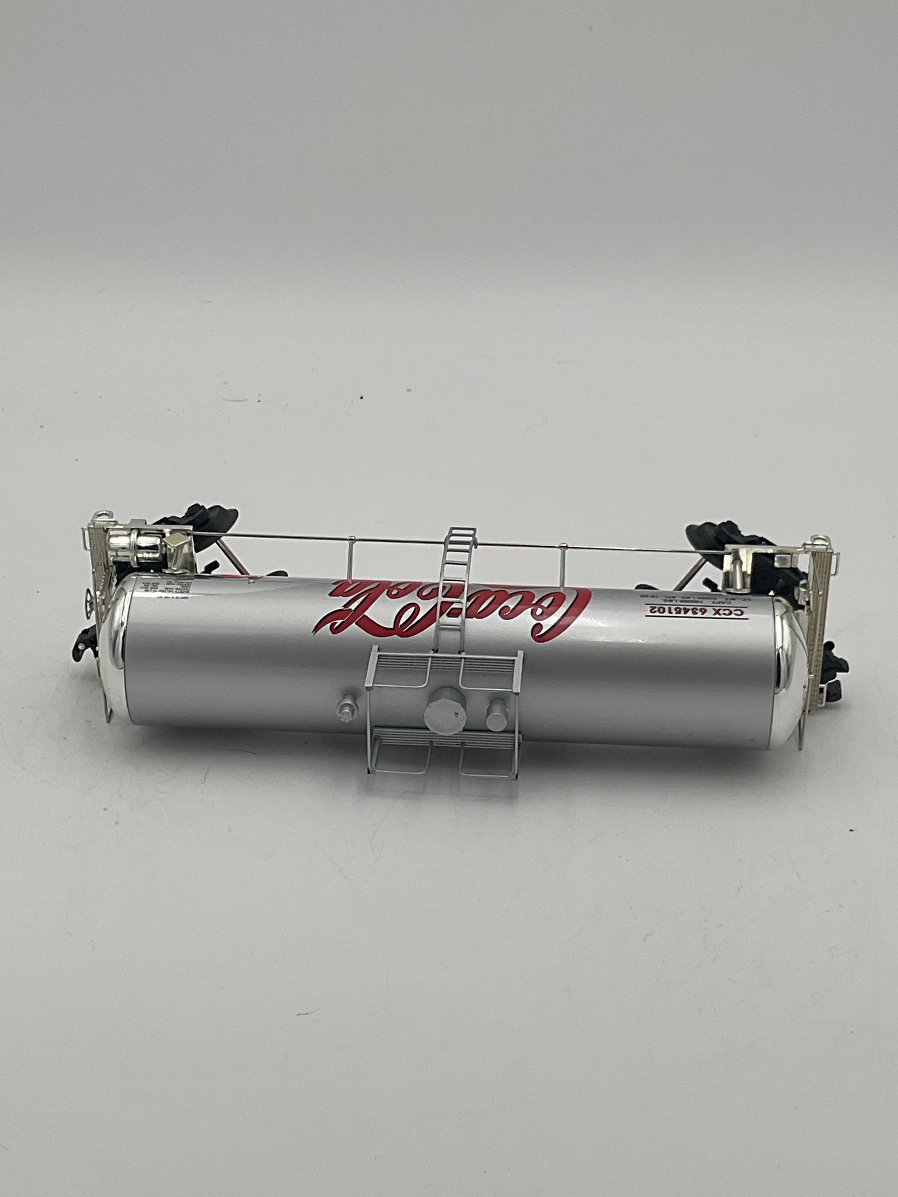 K Line K6341-5102 Coca-Cola brand O Scale Extruded Aluminium Tank Car