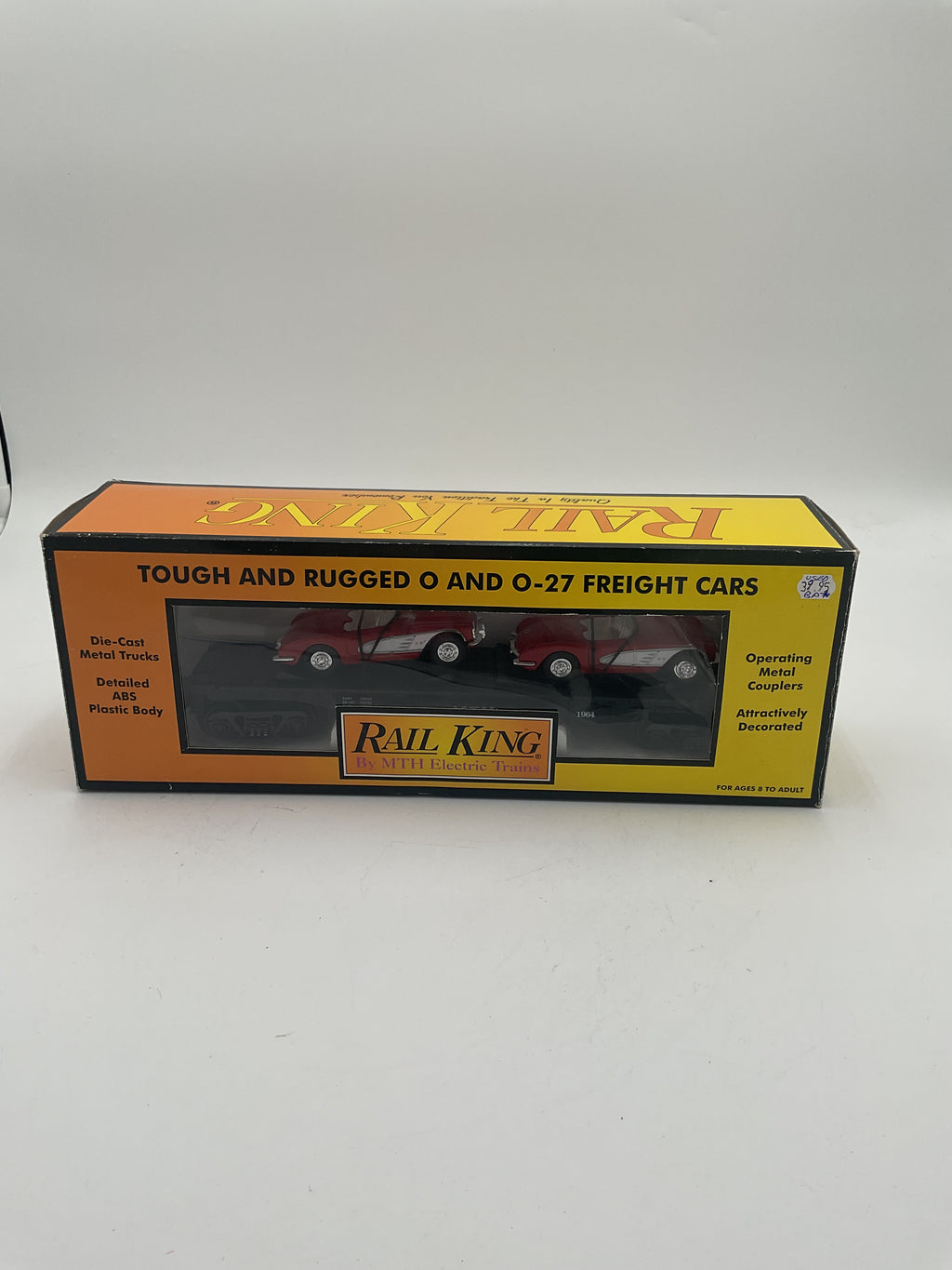 MTH 30-7624 MTH Auto Transport Flat w/ Ertl ‘64 Corvettes