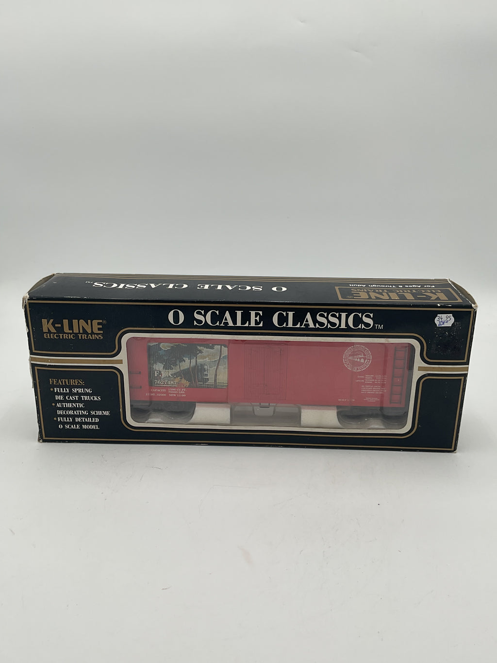 K Line K762-7487 FEC O Scale Historical Art Classic Wood-Sided Reefer