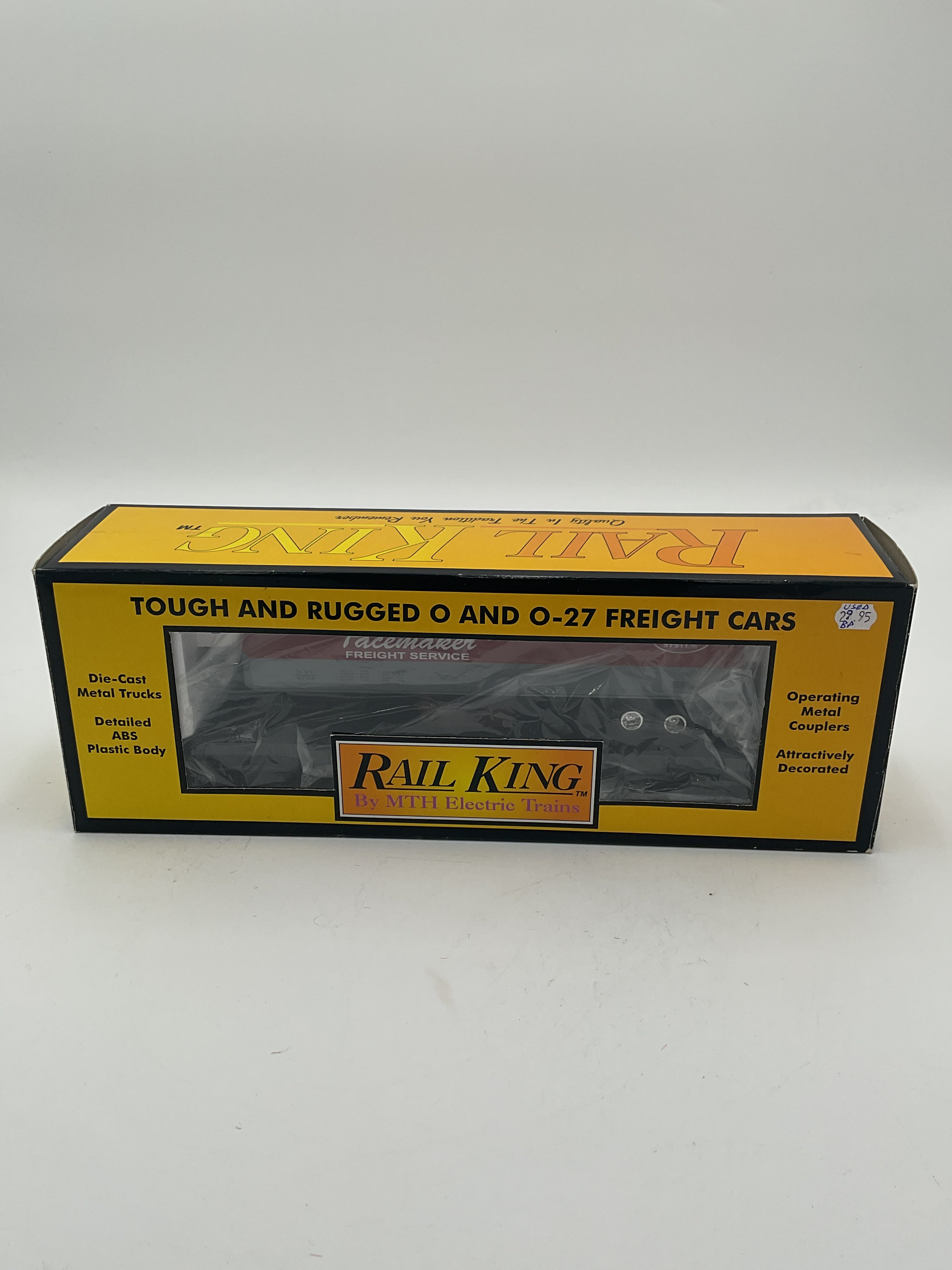 MTH 30-7608 New York Central Pacemaker Semi-Scale Flat Car w/ Trailer
