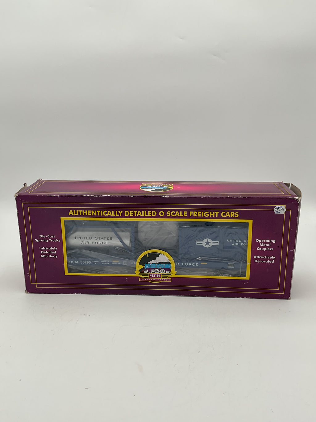MTH 20-95385 U.S. Air Force (#35795) Flat Car w/ Tank Container & 20’ Container