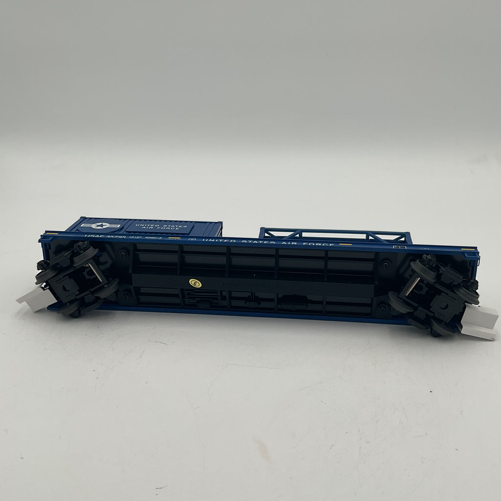 MTH 20-95385 U.S. Air Force (#35795) Flat Car w/ Tank Container & 20’ Container