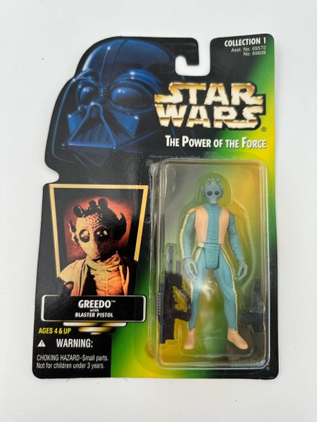 Greedo with Blaster Pistol- The Power of the Force Collection #1- 1996