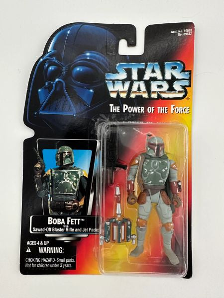 Boba Fett with Sawed-off Blaster Rifle & Jet Pack- The Power of the Force Collection- 1995