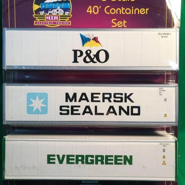 MTH 20-95378 40' Container Set (3)