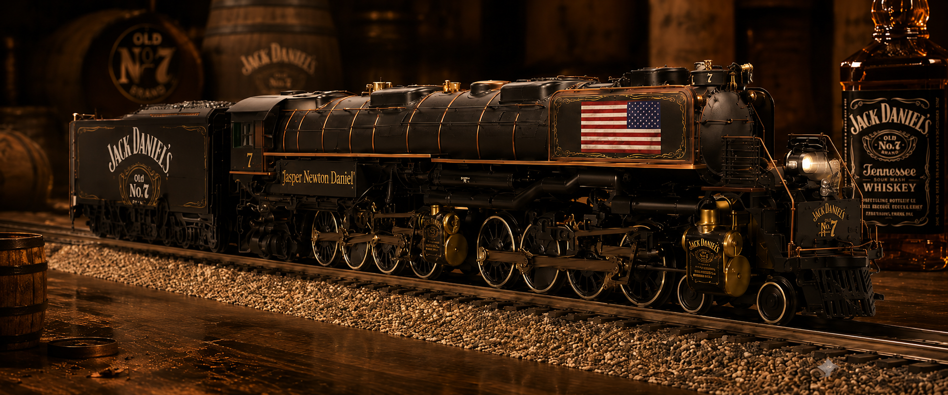 MTH Premier Jack Daniels Big Boy — Roundhouse South Exclusive
